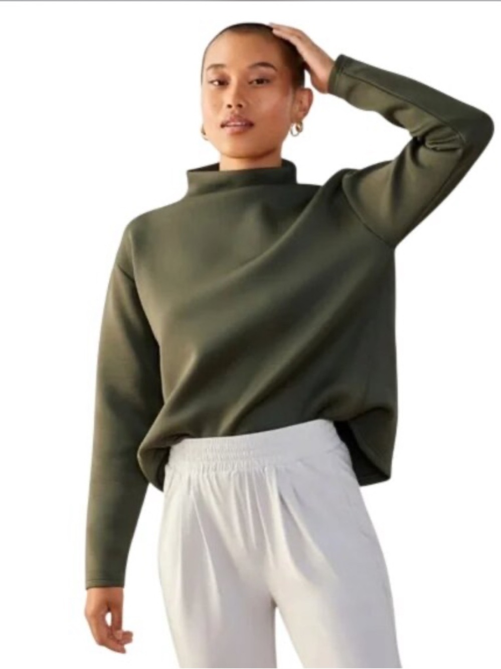 Aday Womens green like a boss pullover Top XL